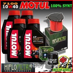 Set Entretien Huile MOTUL 7100 10W40 + Filtres Honda XRV 750 Africa Twin 1990