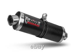 Silencieux approuve oval carbon mivv pour honda xrv 750 africa twin 1996 96